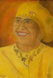 Potret Diri _ Pastel on Paper _ 35x50cm_ 2010